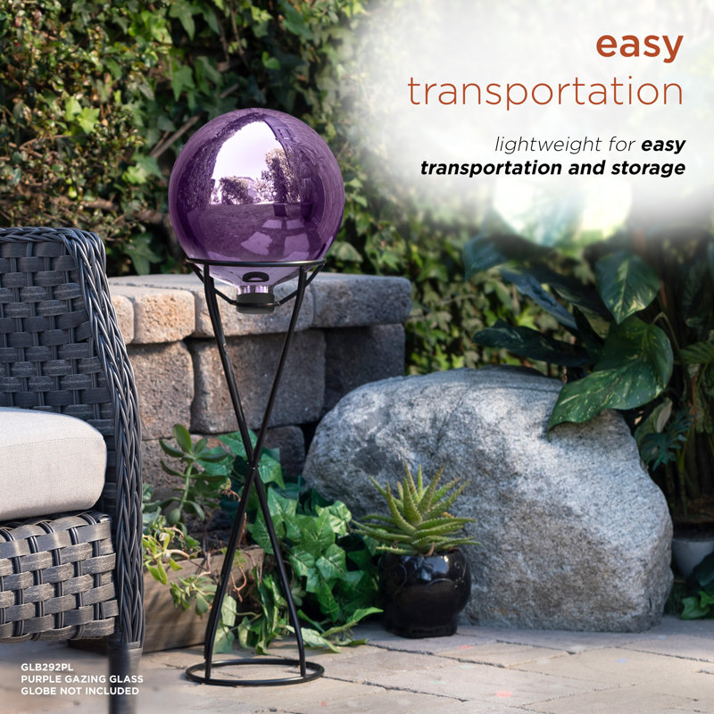 17 Stories Taro Metal Gazing Ball Stand & Reviews Wayfair